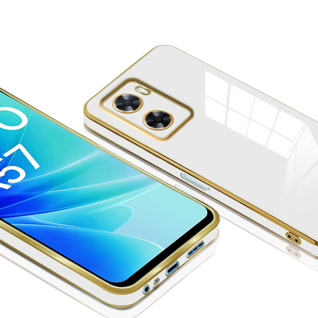 Electroplating TPU Cover for Oppo A77 5G / K10 5G / A57 5G / Realme Narzo 50 5G