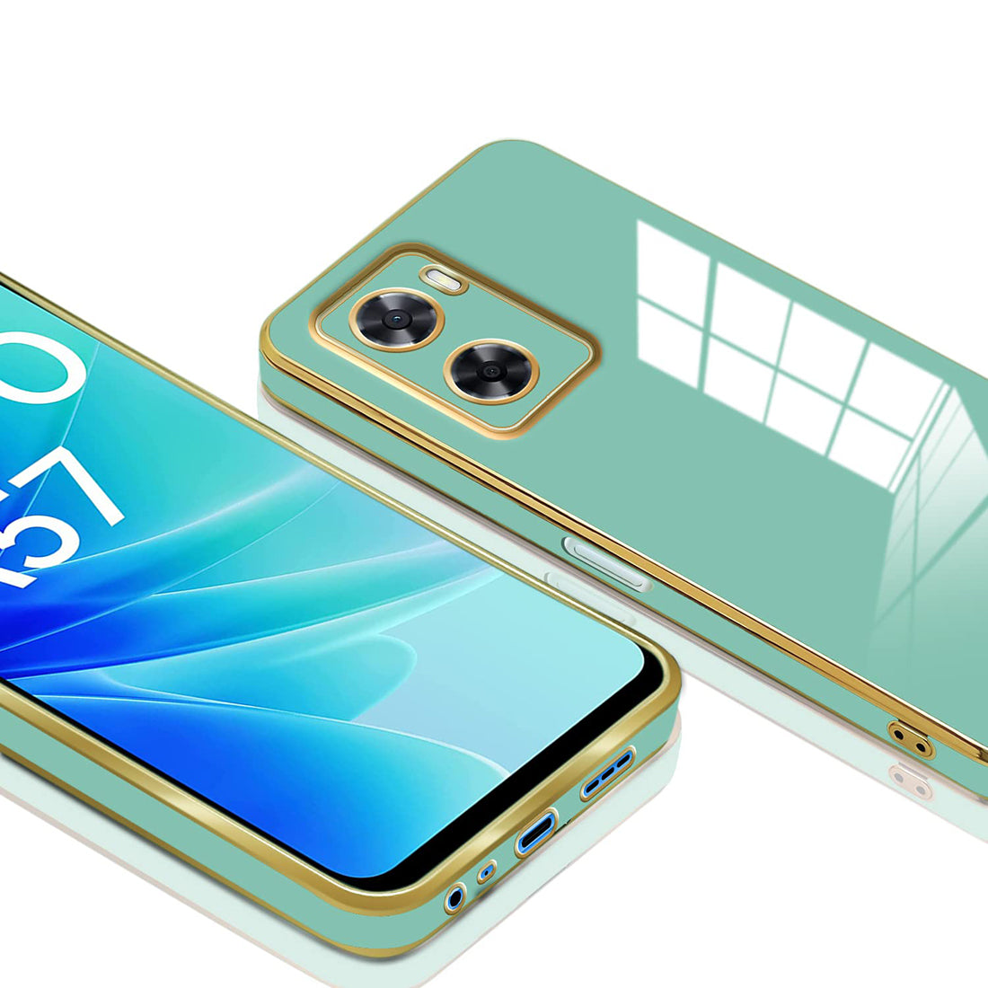 Electroplating TPU Cover for Oppo A77 5G / K10 5G / A57 5G / Realme Narzo 50 5G