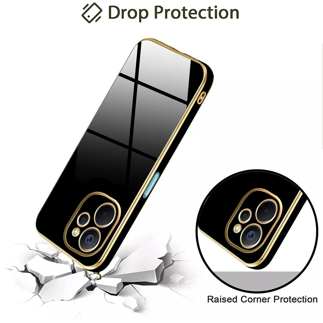 Electroplating TPU Cover for Realme 9i 5G
