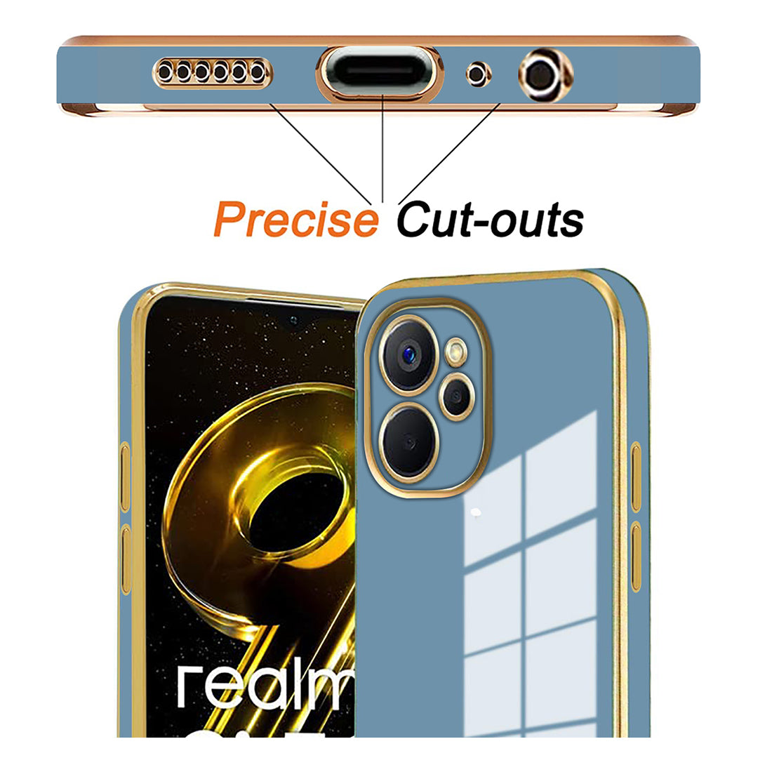 Electroplating TPU Cover for Realme 9i 5G
