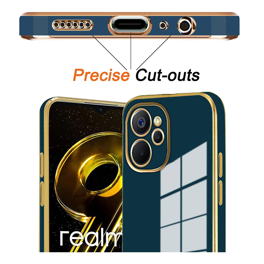 Electroplating TPU Cover for Realme 9i 5G