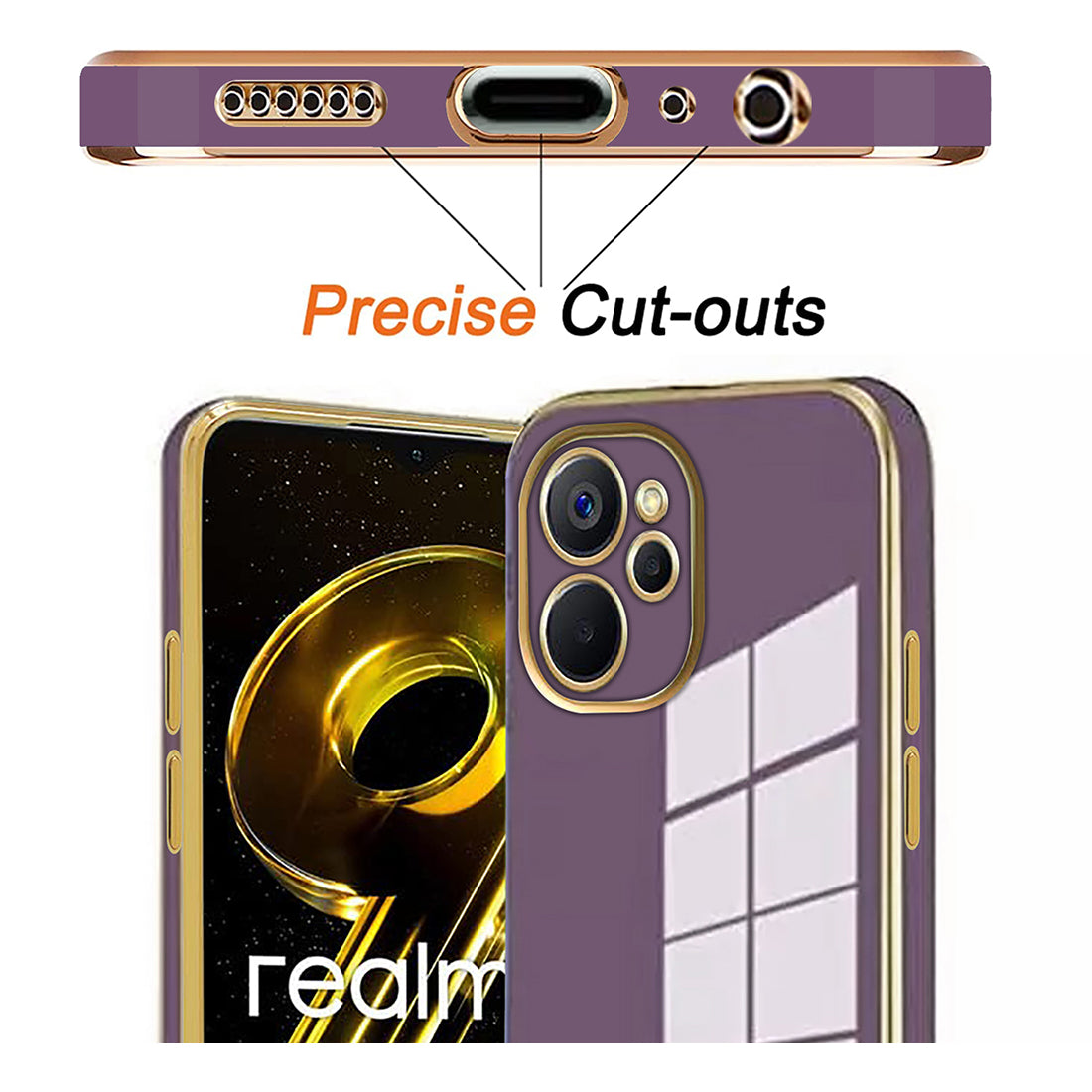 Electroplating TPU Cover for Realme 9i 5G