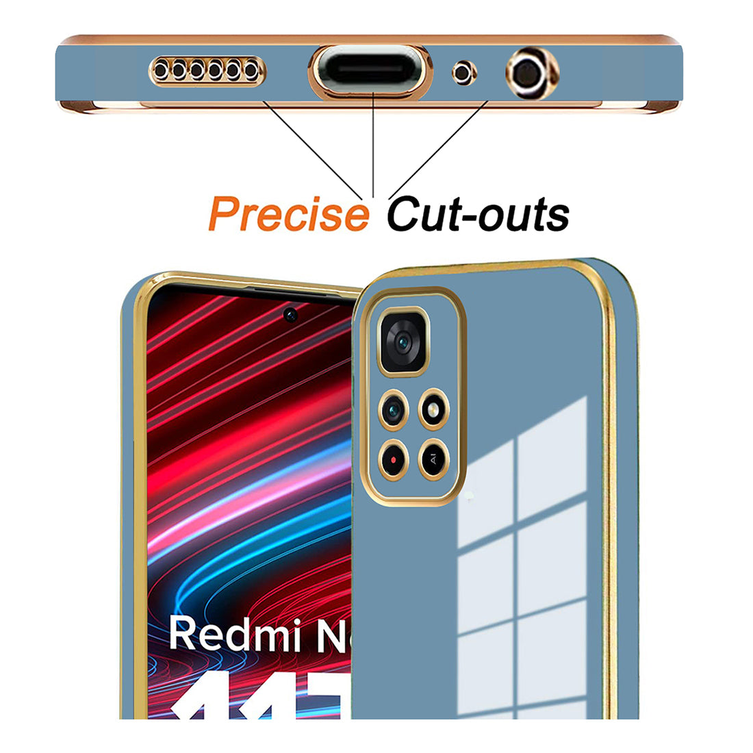 Electroplating TPU Cover for Mi Redmi Note 11T 5G / Poco M4 Pro 5G