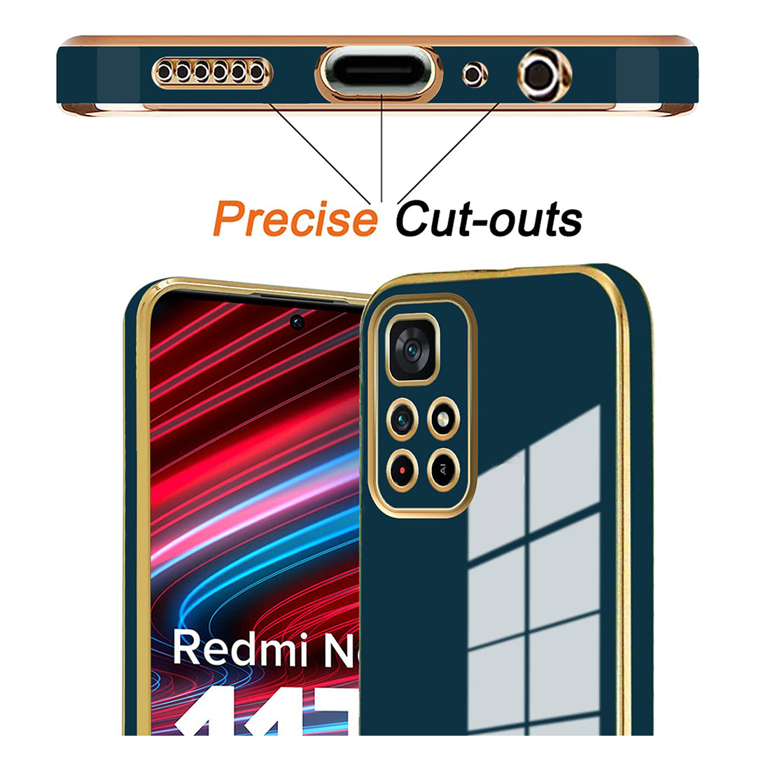 Electroplating TPU Cover for Mi Redmi Note 11T 5G / Poco M4 Pro 5G