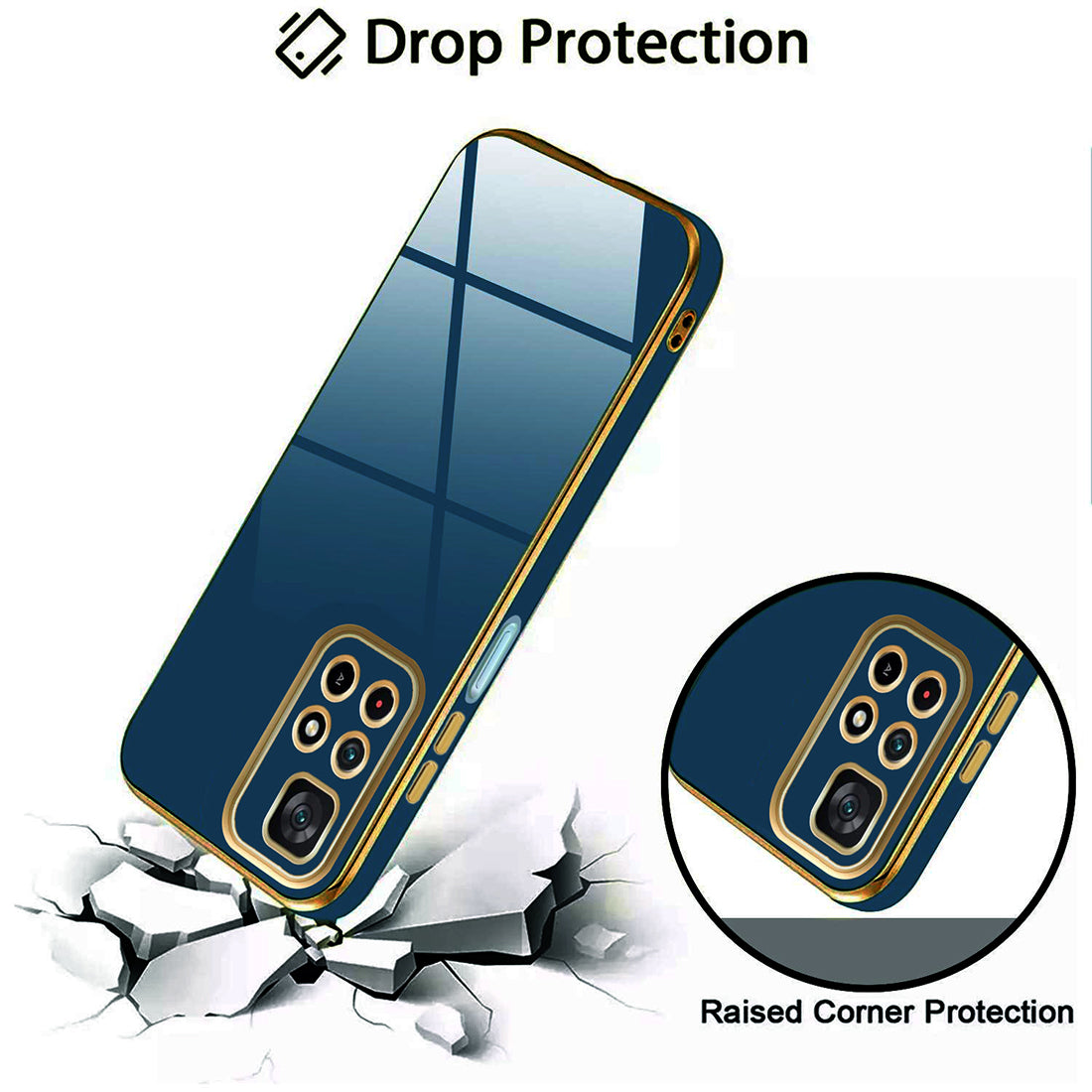 Electroplating TPU Cover for Mi Redmi Note 11T 5G / Poco M4 Pro 5G