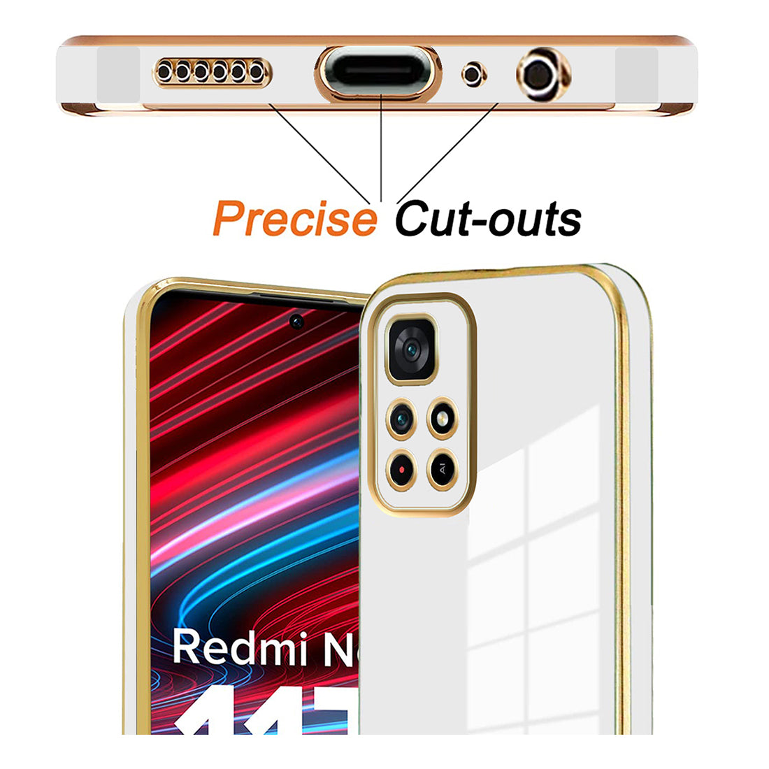 Electroplating TPU Cover for Mi Redmi Note 11T 5G / Poco M4 Pro 5G
