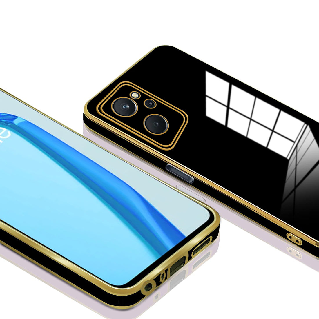 Electroplating TPU Cover for Realme 9i 4G / A76 4G / A96 4G / K10 4G