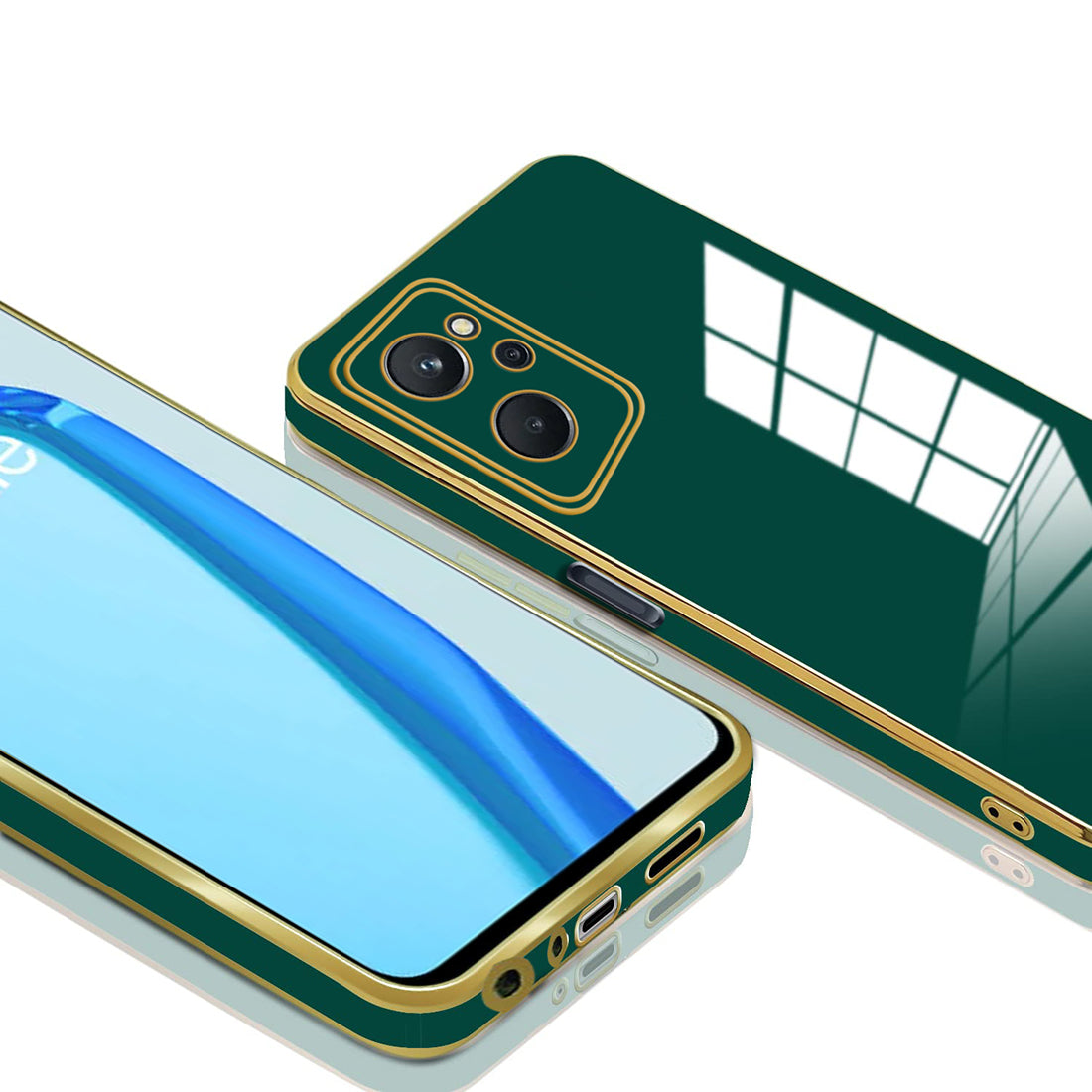 Electroplating TPU Cover for Realme 9i 4G / A76 4G / A96 4G / K10 4G