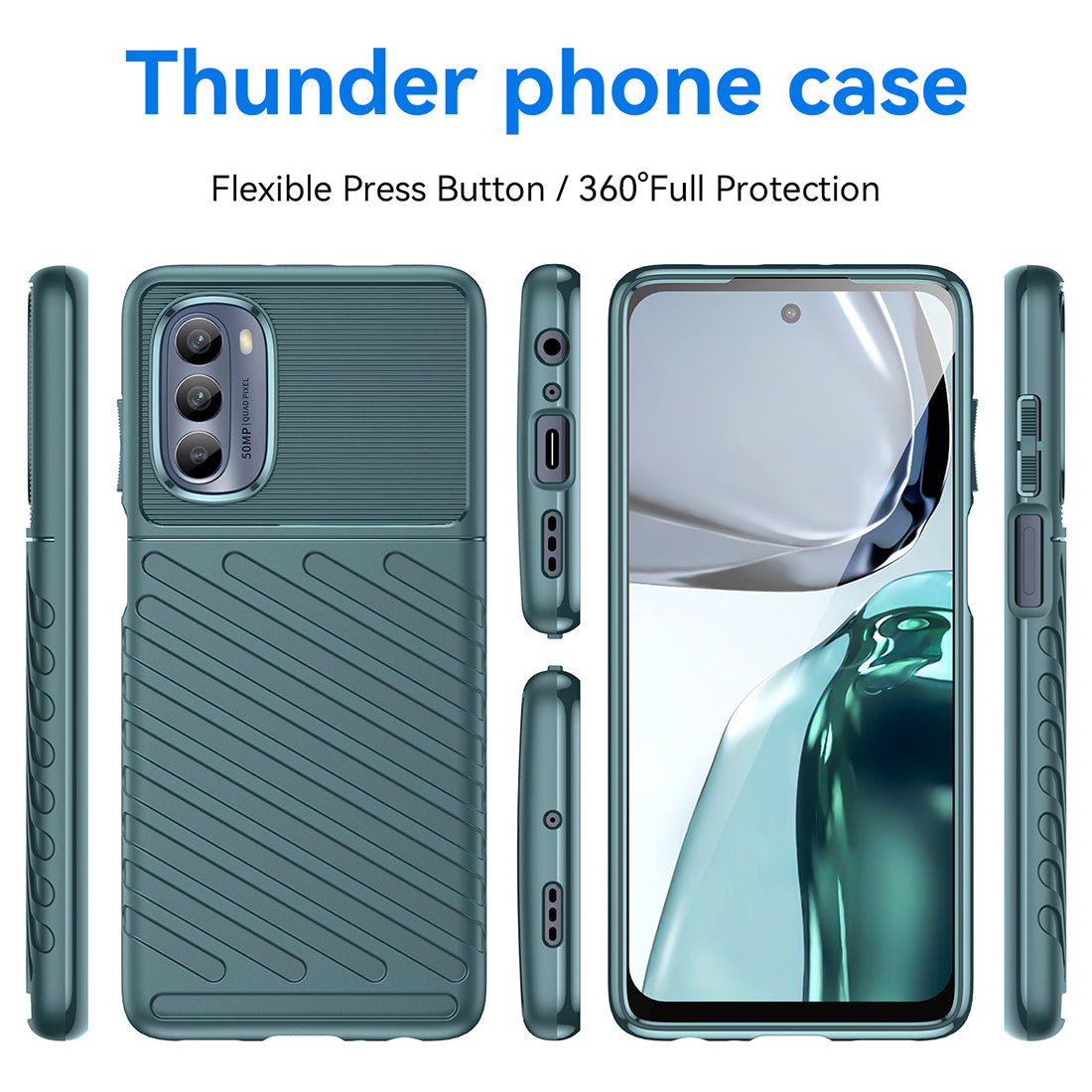Thunder TPU Cover for Motorola Moto G62 5G