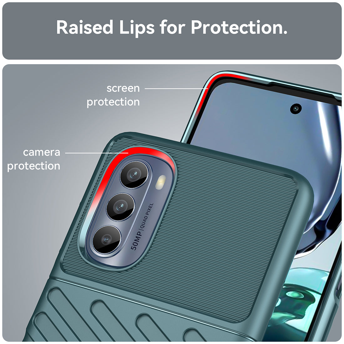 Thunder TPU Cover for Motorola Moto G62 5G