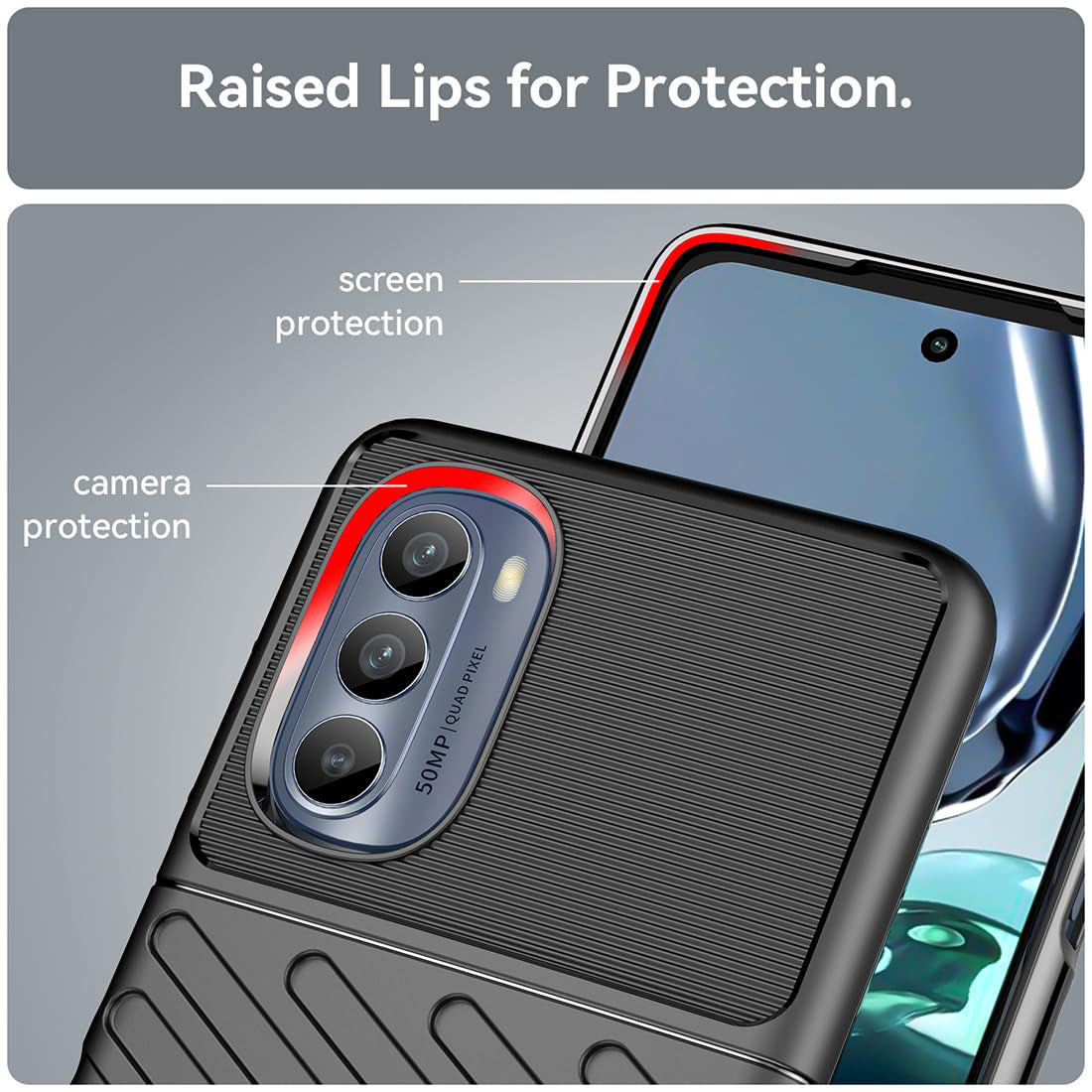 Thunder TPU Cover for Motorola Moto G52 4G / G82 5G