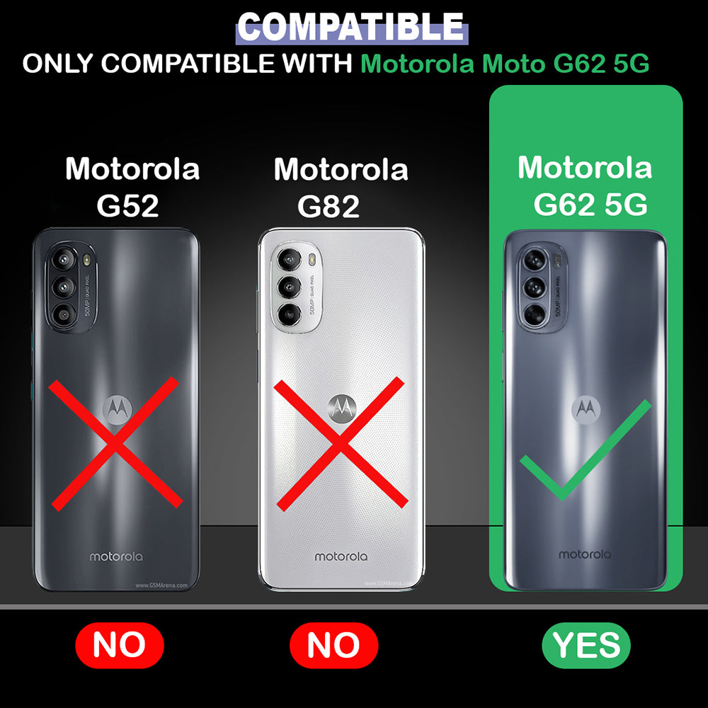 Hybrid Rugged Armor Case for Motorola Moto G62 5G