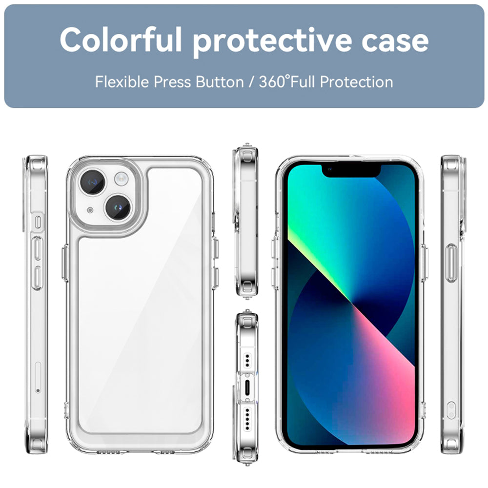 Shockproof Crystal Clear Back Cover for Apple iPhone 13