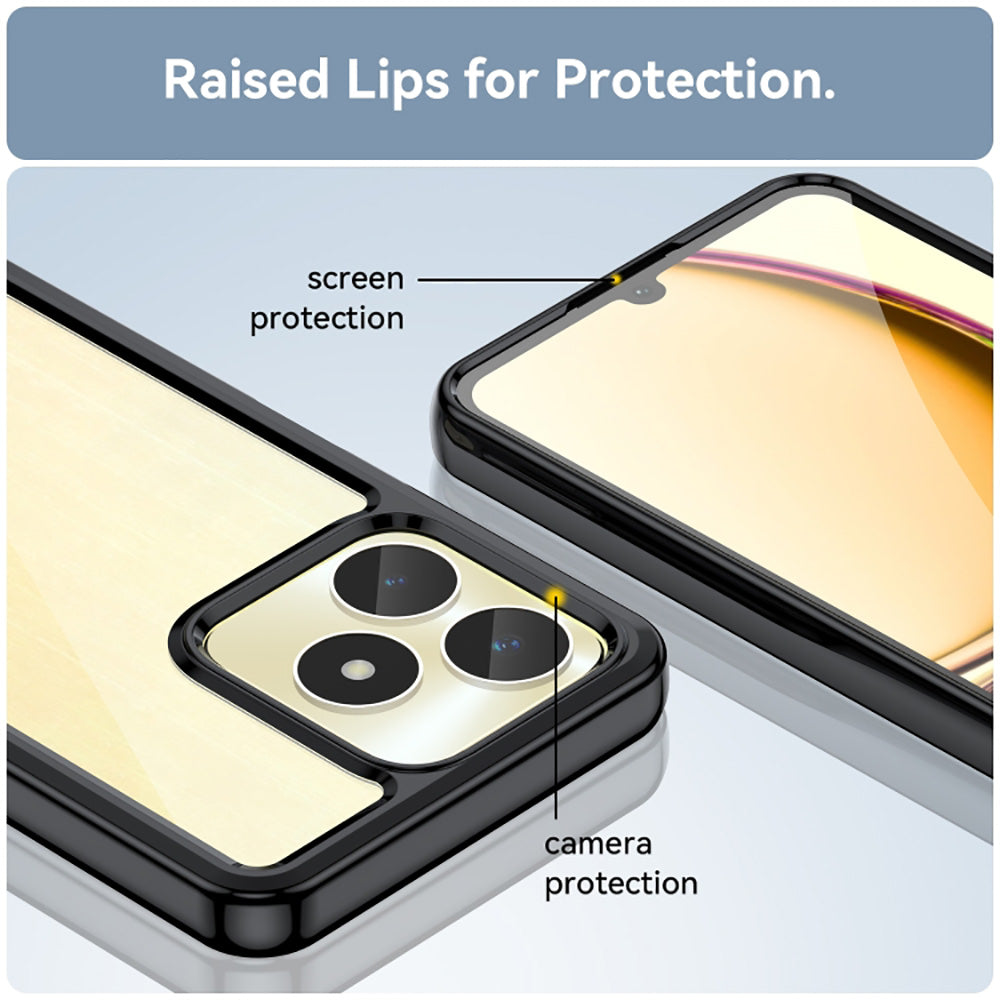 Shockproof Crystal Clear Back Cover for Realme Narzo N53 4G / C53 4G / C51 4G