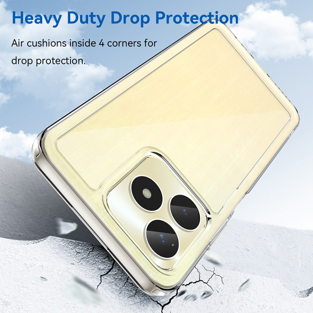 Shockproof Crystal Clear Back Cover for Realme Narzo N53 4G / C53 4G / C51 4G
