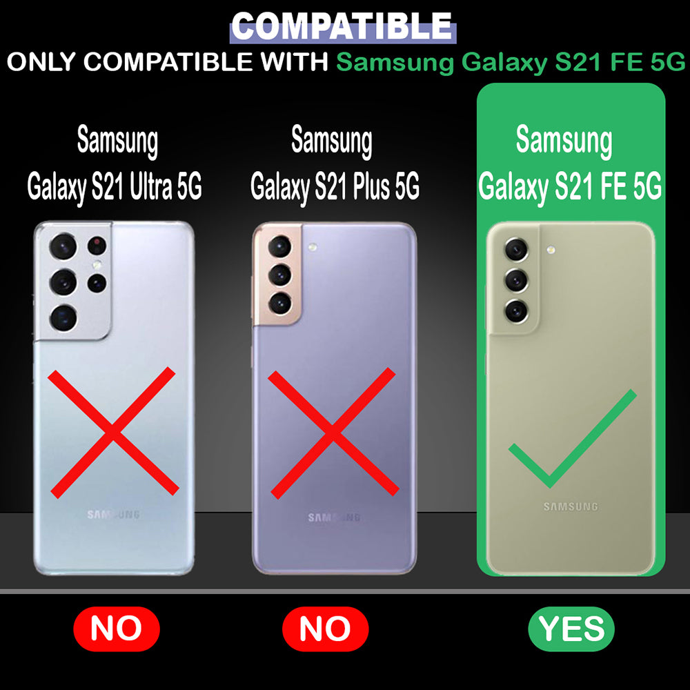 Ring Holder Kickstand Case for Samsung Galaxy S21 FE 5G