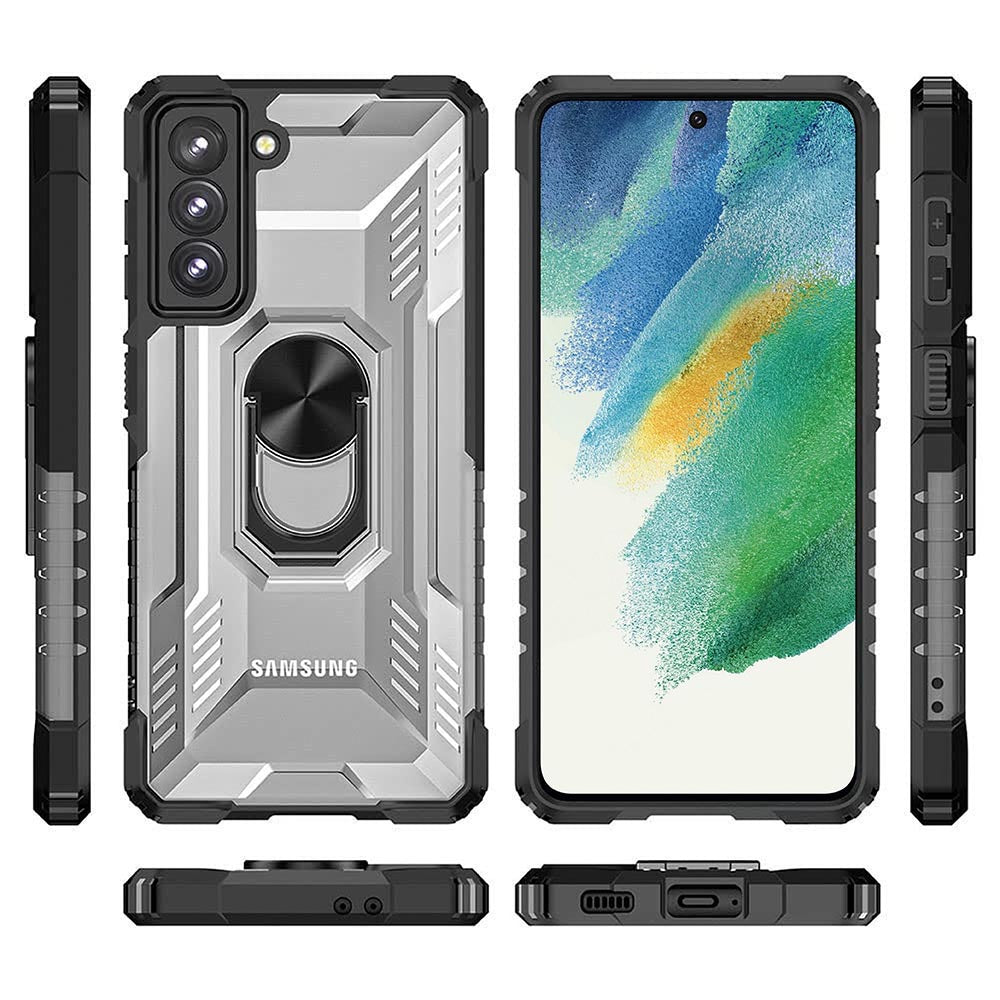 Ring Holder Kickstand Case for Samsung Galaxy S21 FE 5G