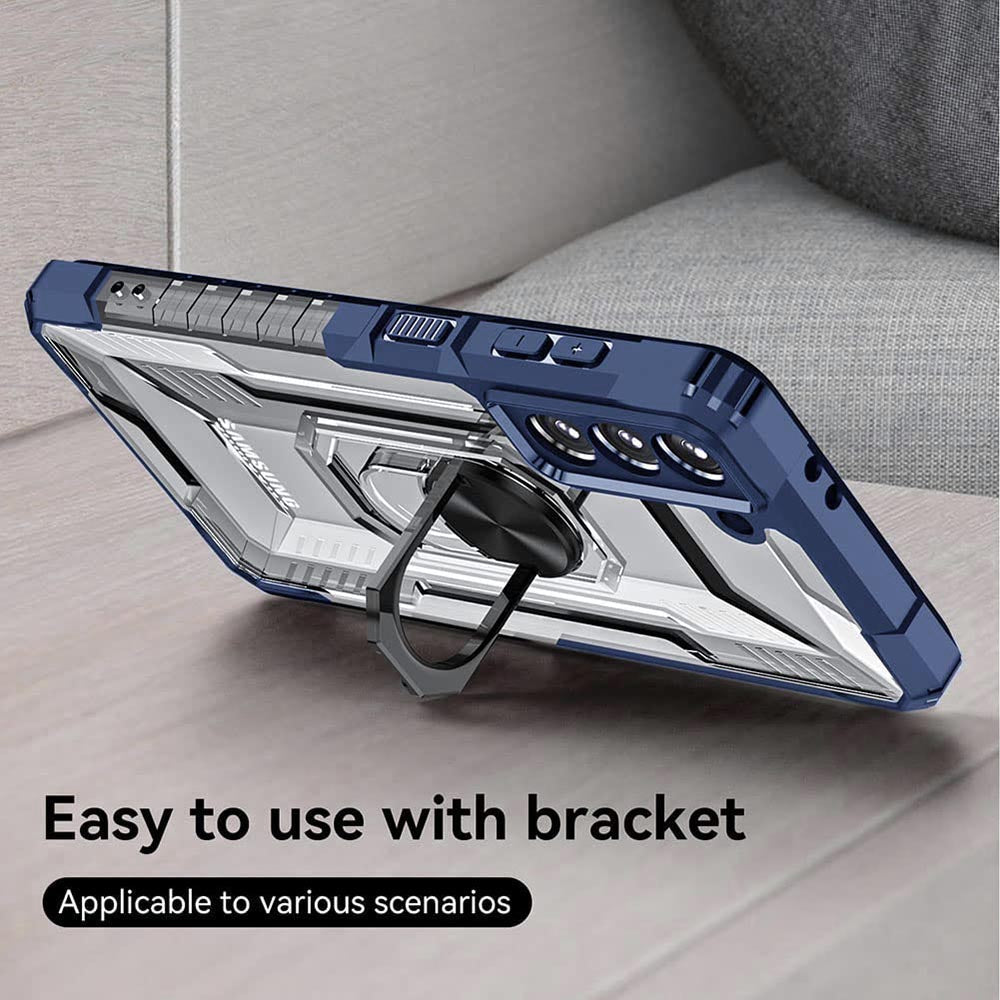 Ring Holder Kickstand Case for Samsung Galaxy S21 FE 5G