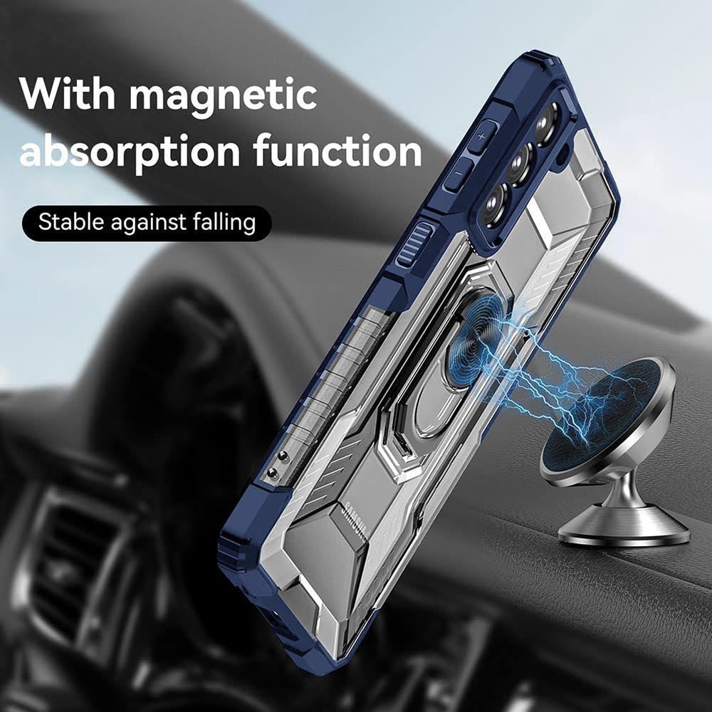 Ring Holder Kickstand Case for Samsung Galaxy S21 FE 5G