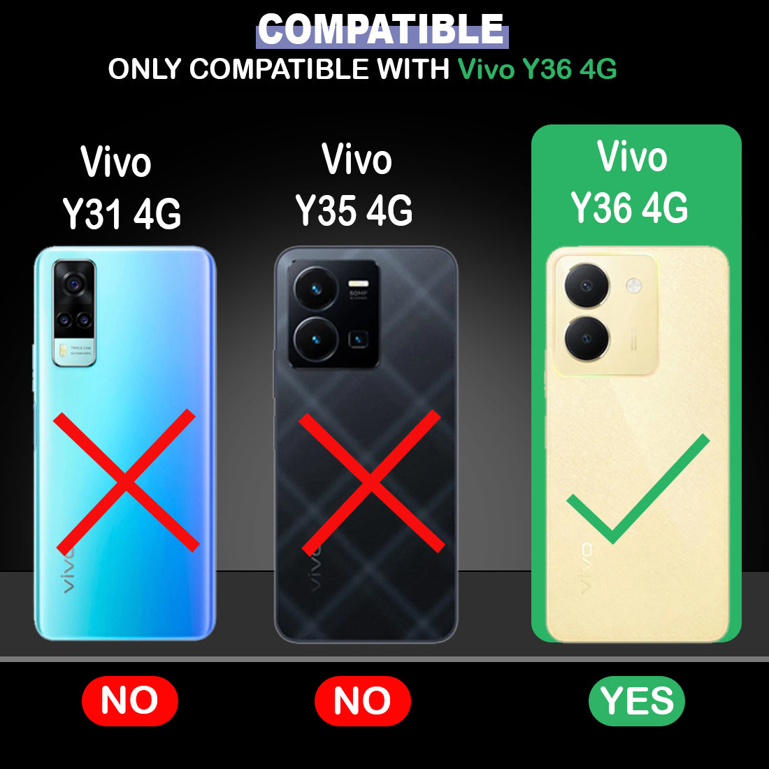 Magic Back Case Cover for Vivo Y36 4G