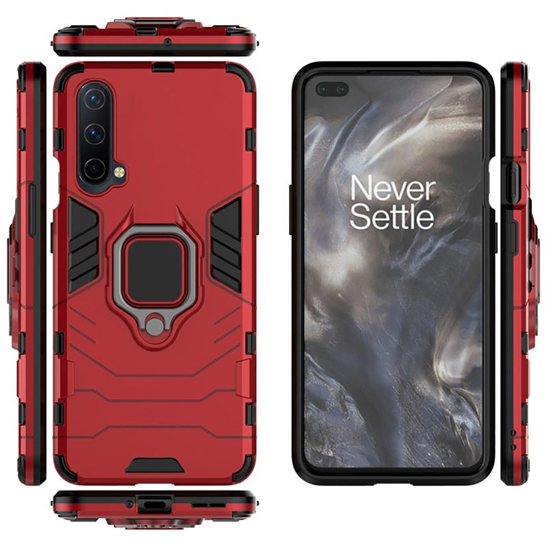 Hybrid Rugged Armor Kickstand Case for OnePlus Nord CE 5G