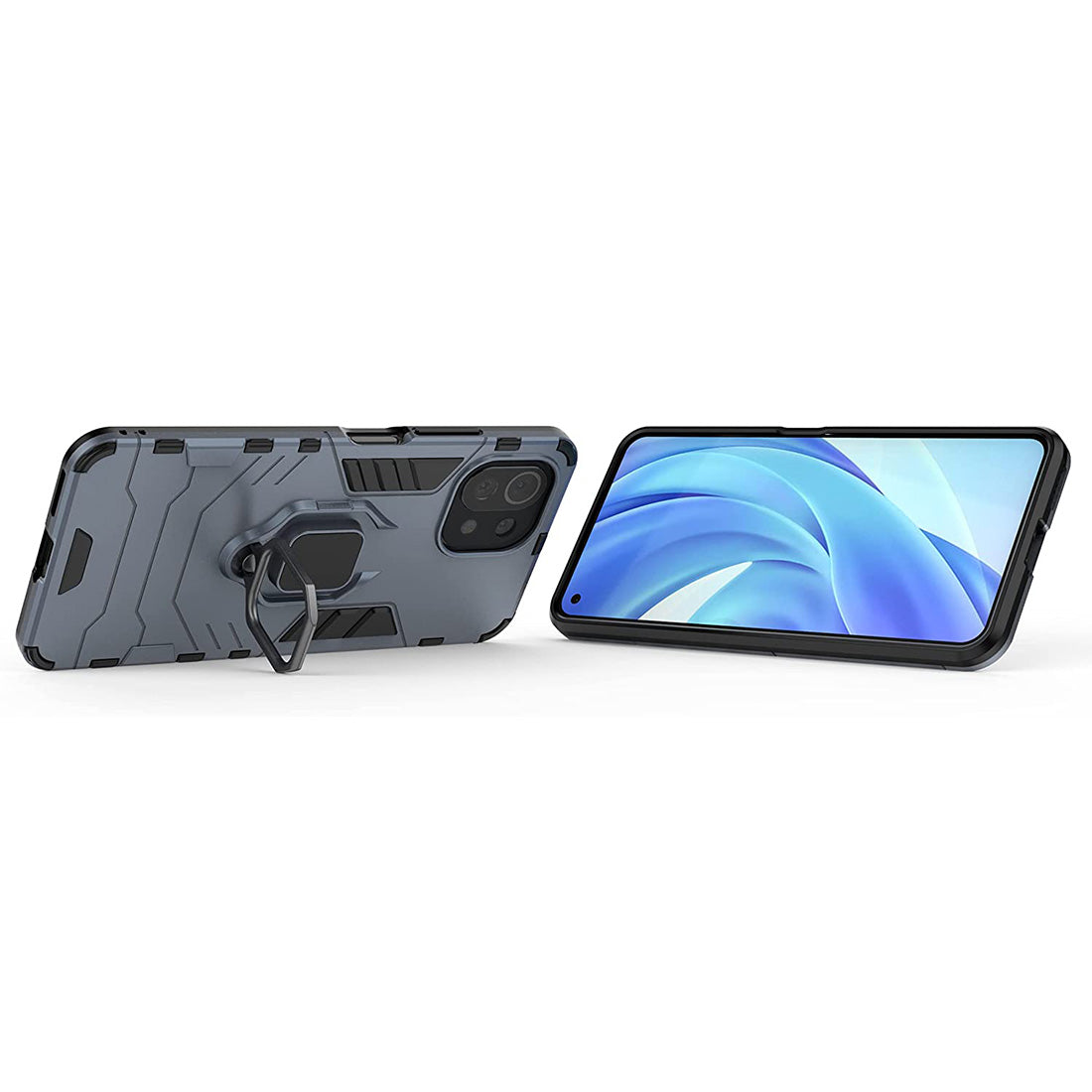 Hybrid Rugged Armor Kickstand Case for Mi 11 Lite