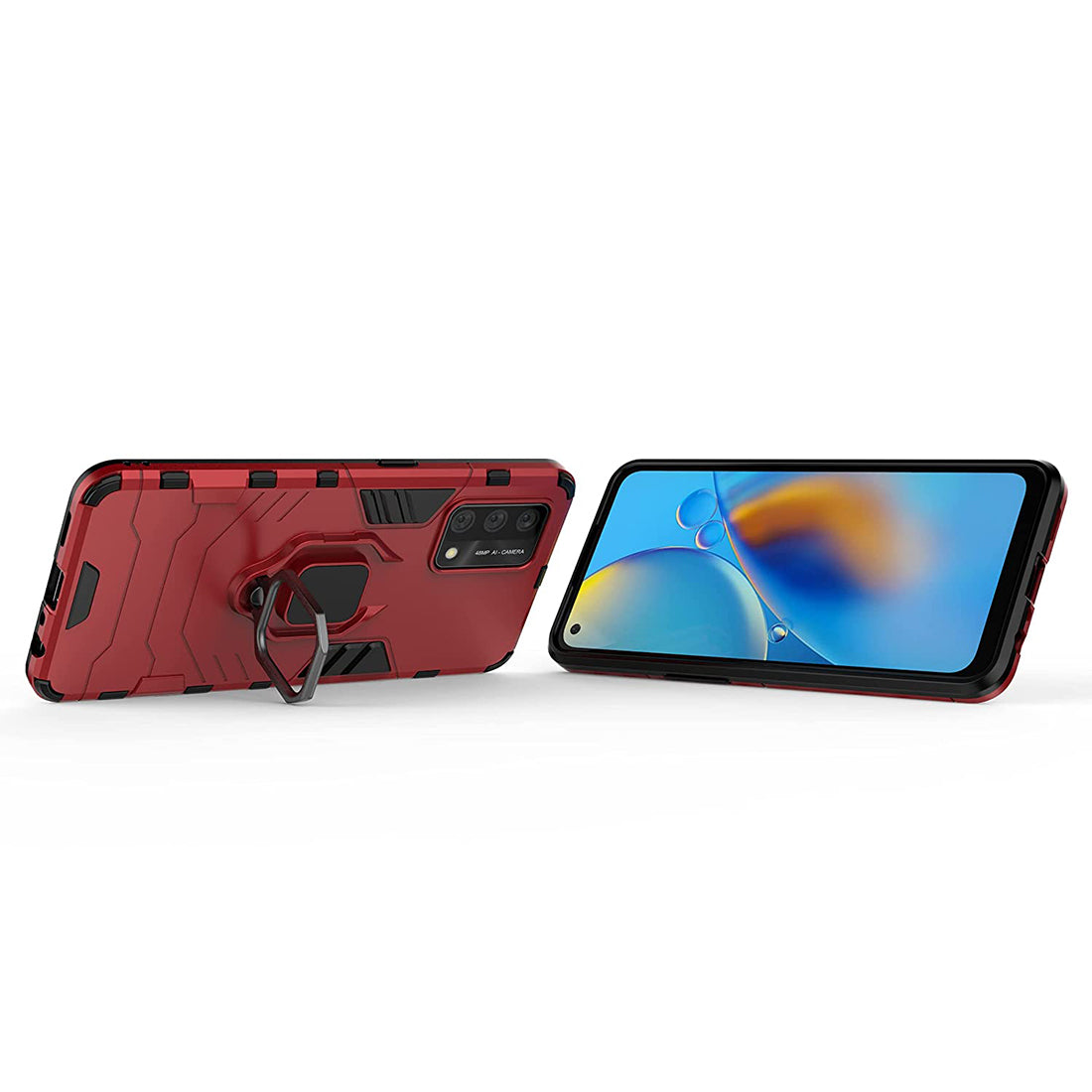 Hybrid Rugged Armor Kickstand Case for Oppo A74 5G