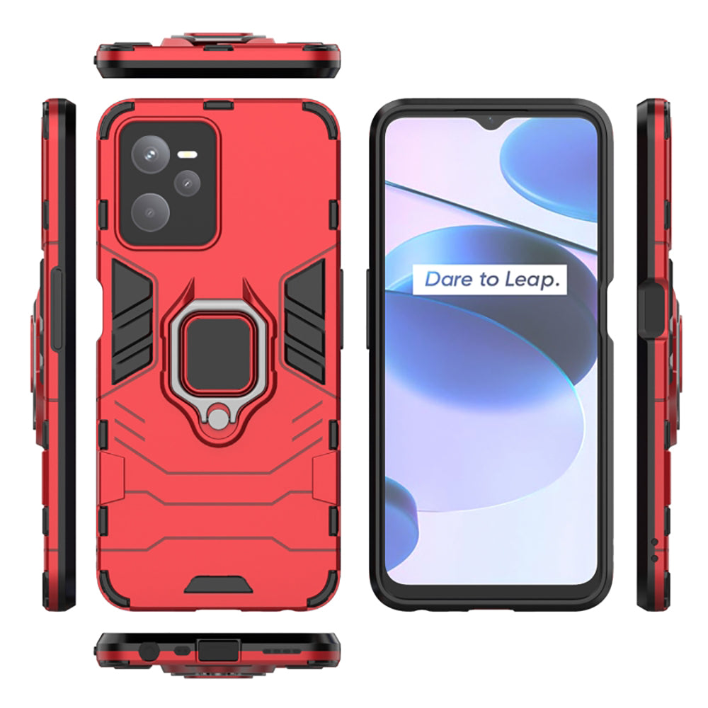 Hybrid Rugged Armor Kickstand Case for Realme C35 4G / Narzo 50A Prime 4G