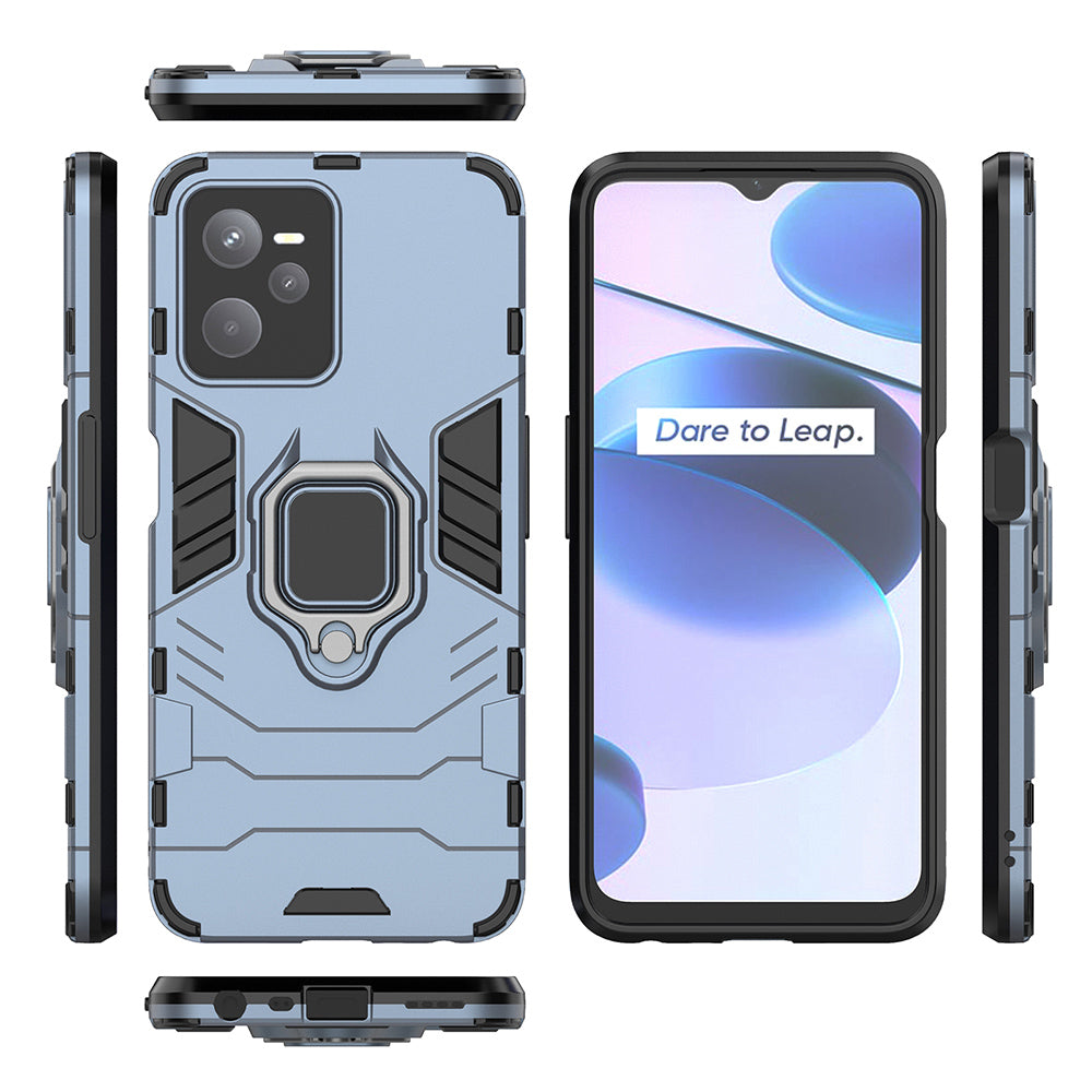 Hybrid Rugged Armor Kickstand Case for Realme C35 4G / Narzo 50A Prime 4G