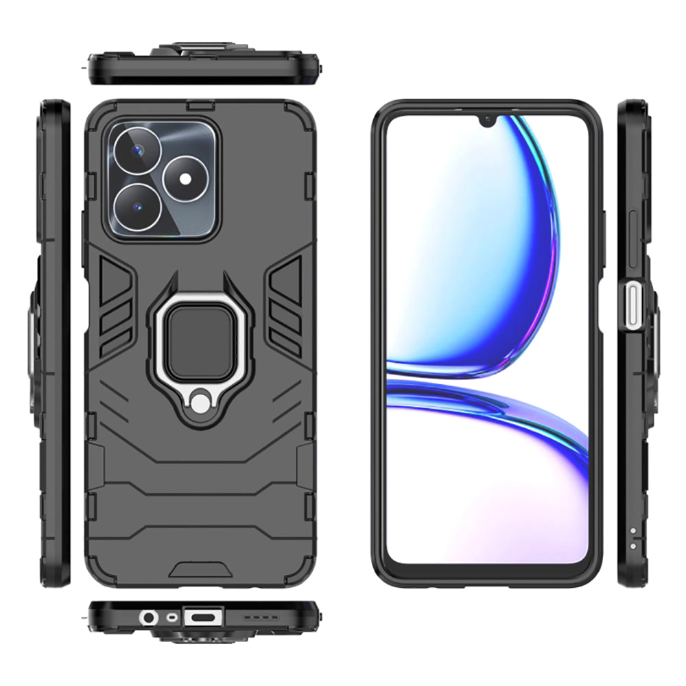 Hybrid Rugged Armor Kickstand Case for Realme C53 4G / C51 4G / Narzo N53 4G