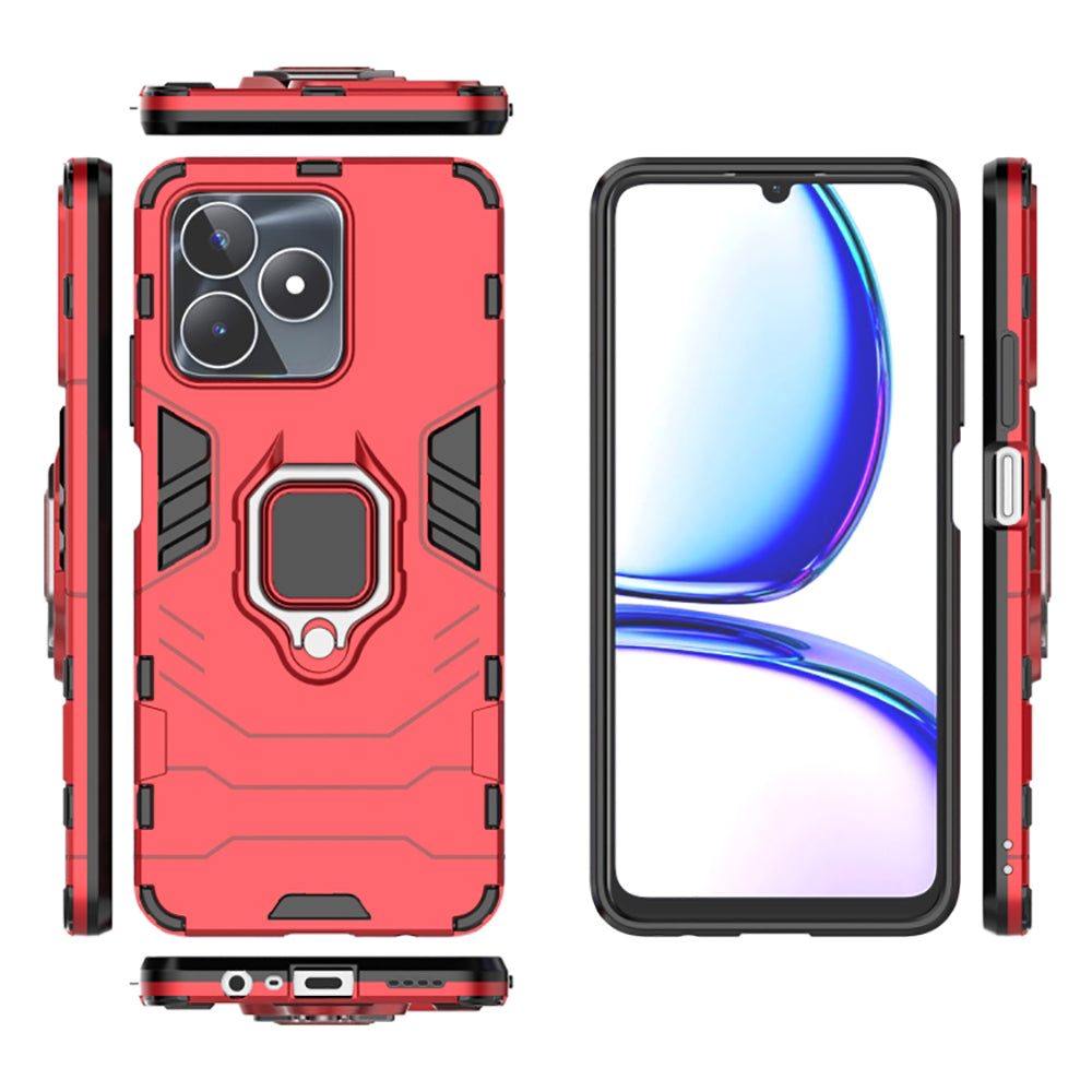 Hybrid Rugged Armor Kickstand Case for Realme C53 4G / C51 4G / Narzo N53 4G