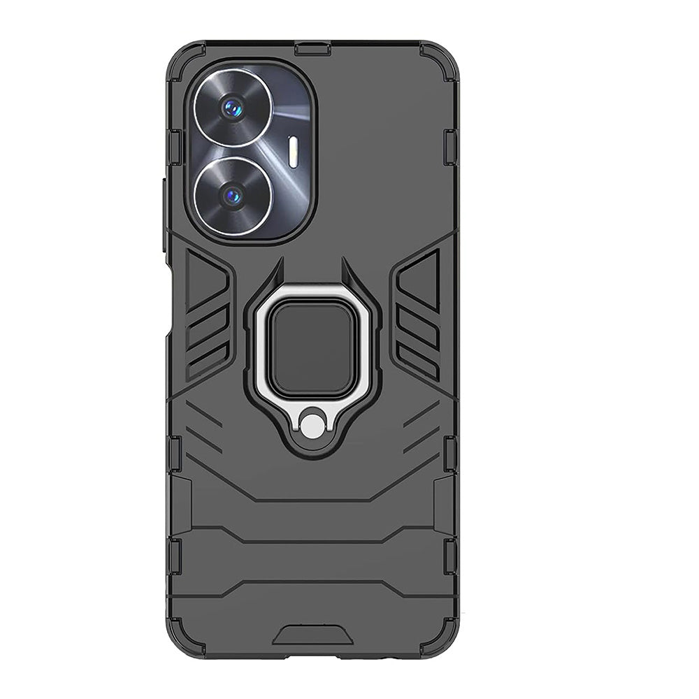 Hybrid Rugged Armor Kickstand Case for Realme C55 4G / Narzo N55 4G
