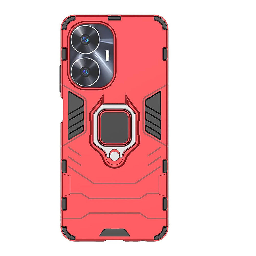 Hybrid Rugged Armor Kickstand Case for Realme C55 4G / Narzo N55 4G