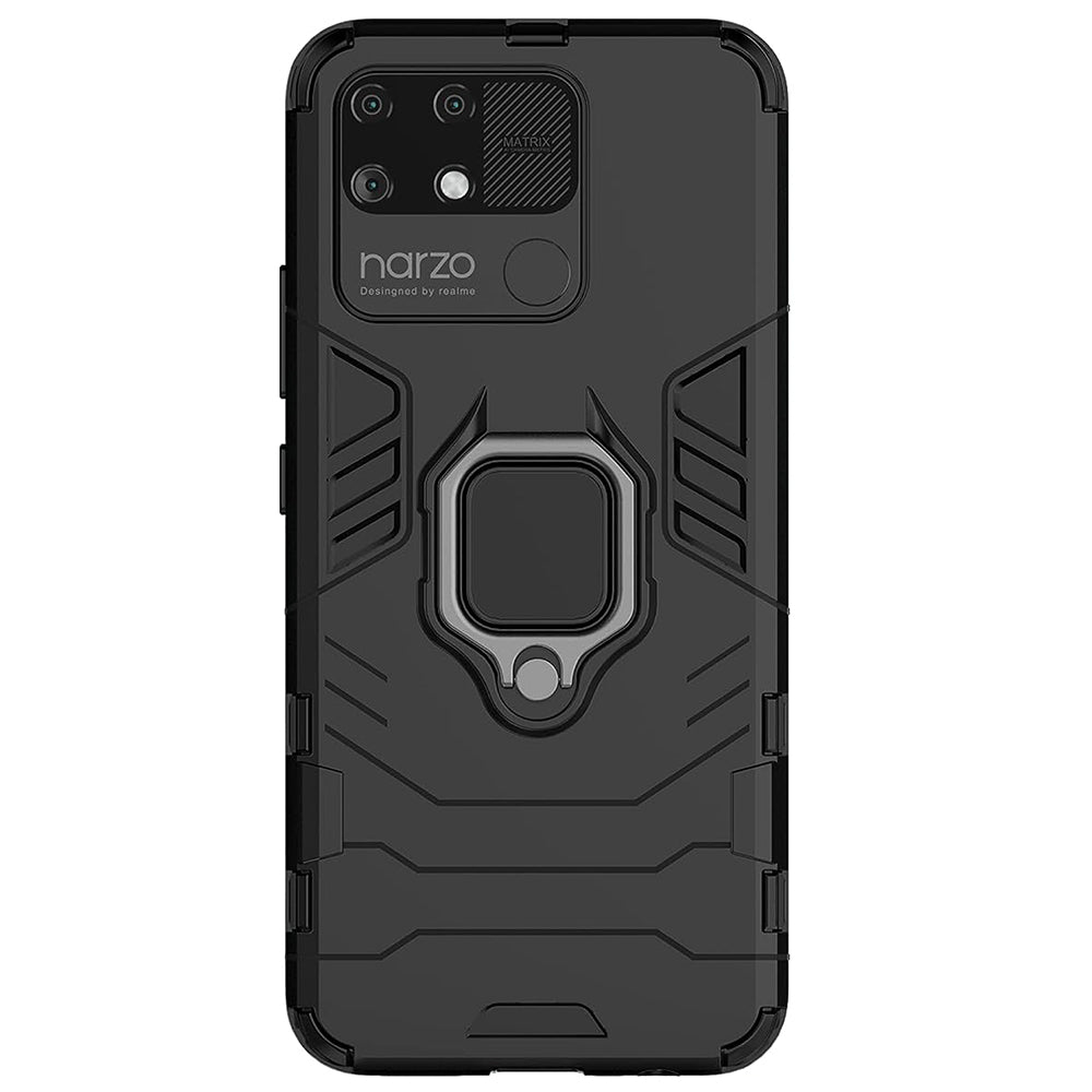 Hybrid Rugged Armor Kickstand Case for Realme Narzo 50A 4G