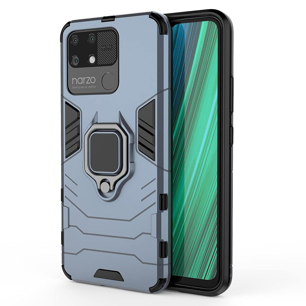 Hybrid Rugged Armor Kickstand Case for Realme Narzo 50A 4G