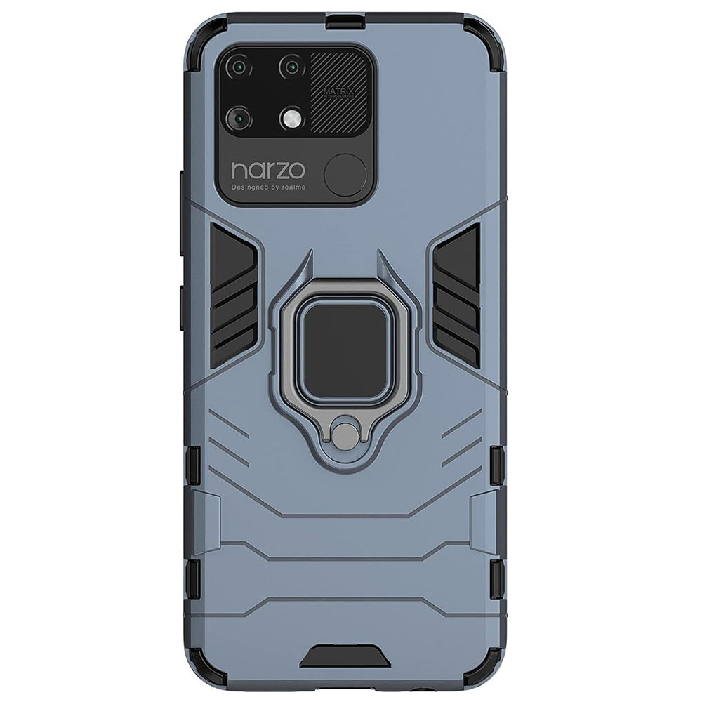 Hybrid Rugged Armor Kickstand Case for Realme Narzo 50A 4G