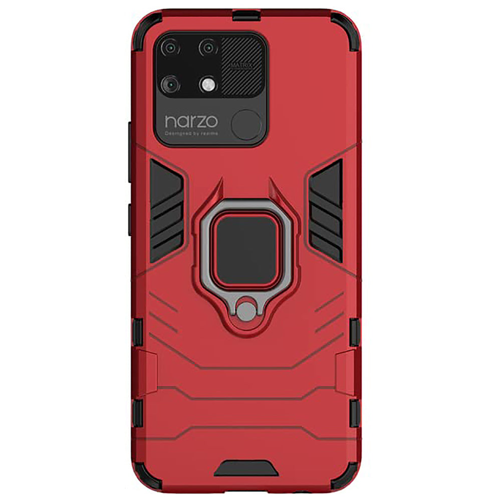 Hybrid Rugged Armor Kickstand Case for Realme Narzo 50A 4G