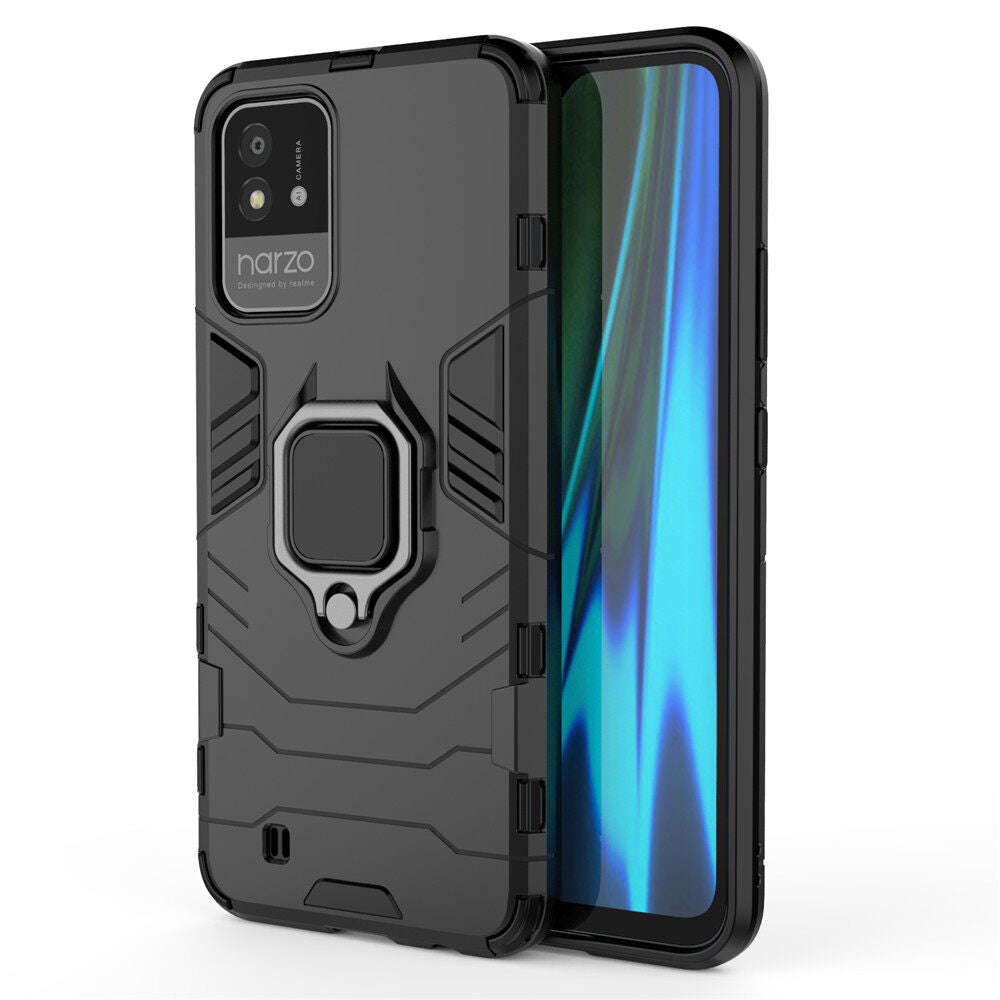 Hybrid Rugged Armor Kickstand Case for Realme Narzo 50i 4G
