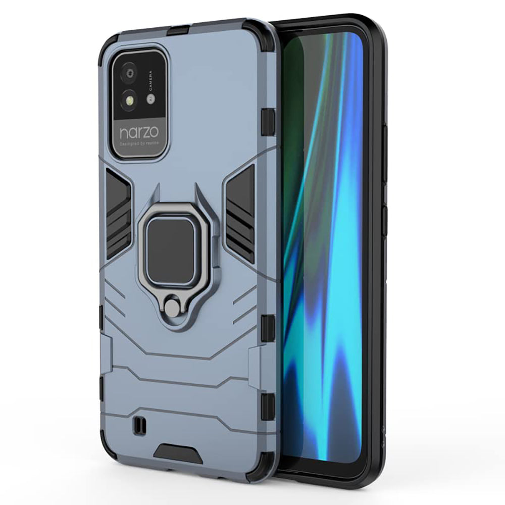 Hybrid Rugged Armor Kickstand Case for Realme Narzo 50i 4G