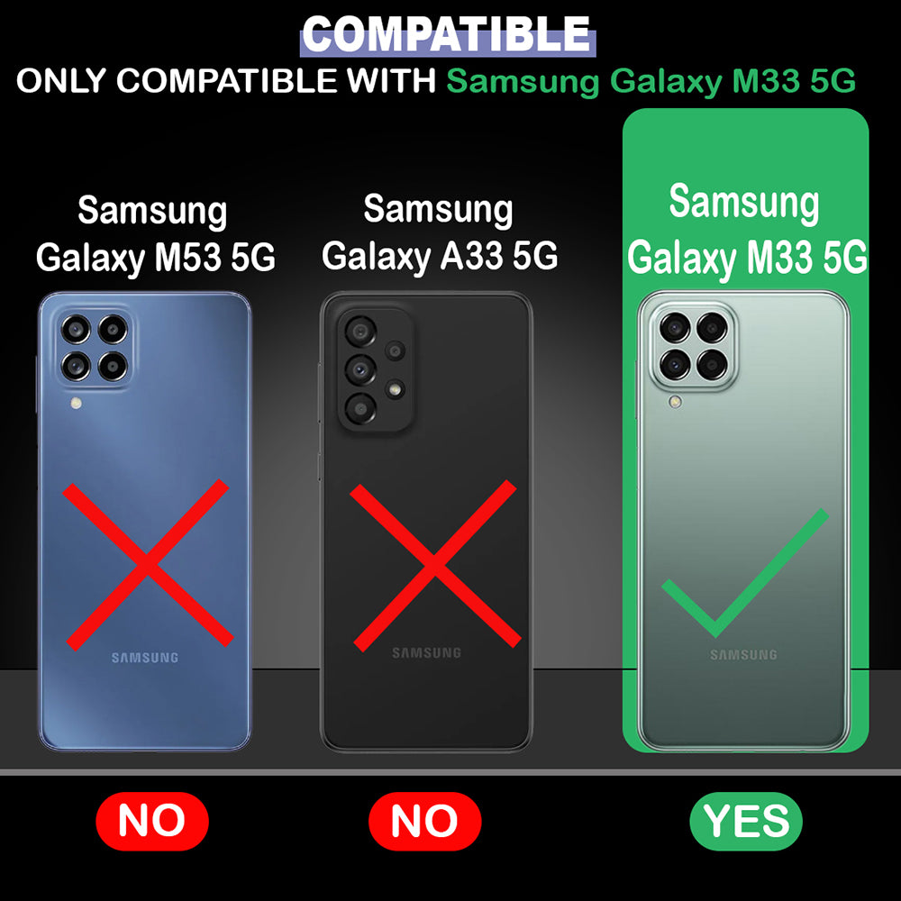 Hybrid Rugged Armor Kickstand Case for Samsung Galaxy M33 5G