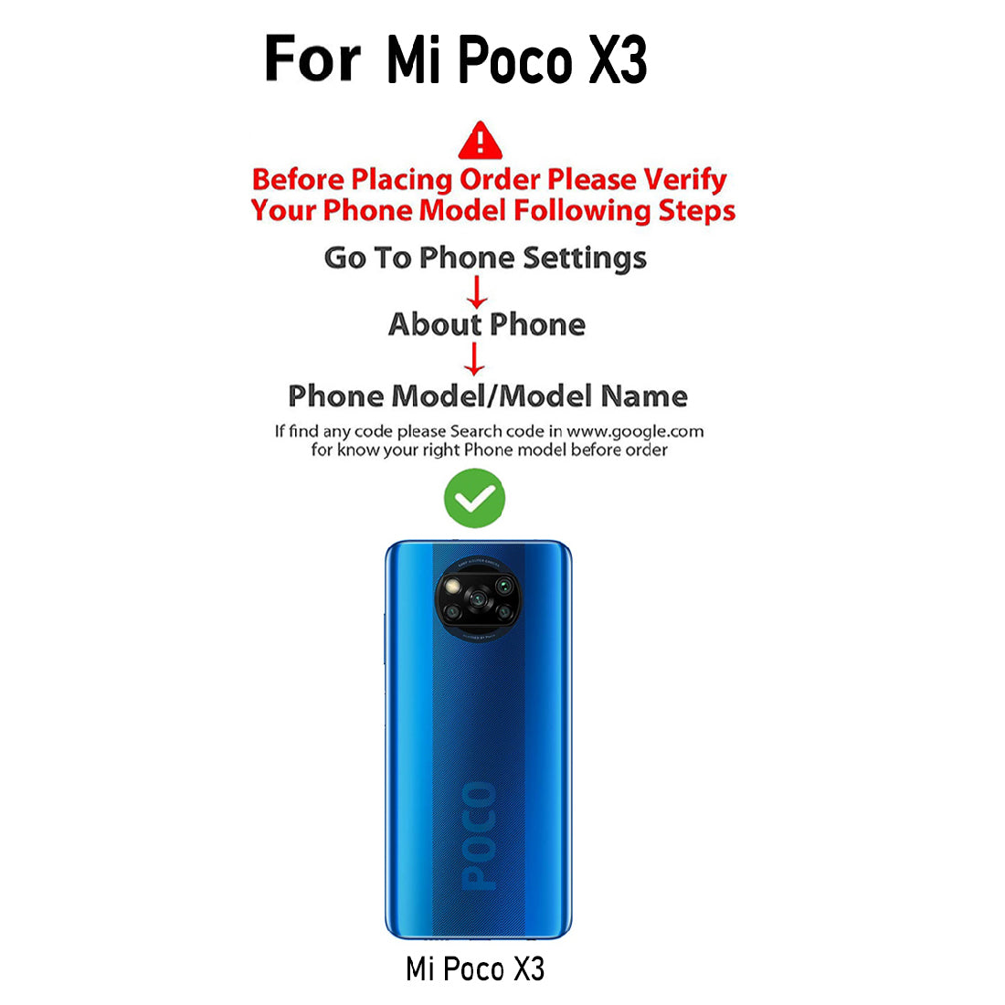 Premium Wallet Flip Cover for Mi Poco X3