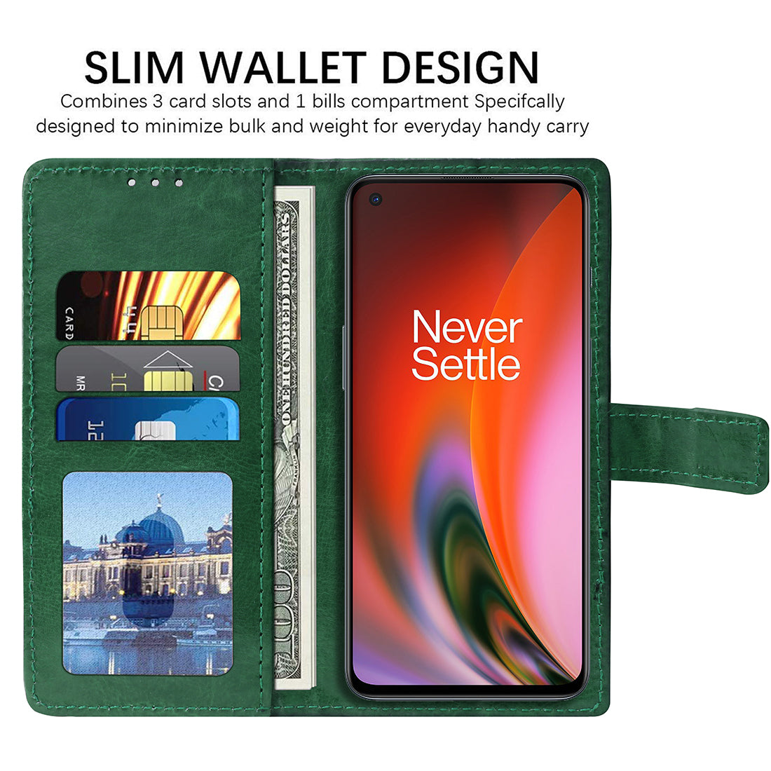 Premium Wallet Flip Cover for OnePlus Nord 2 5G