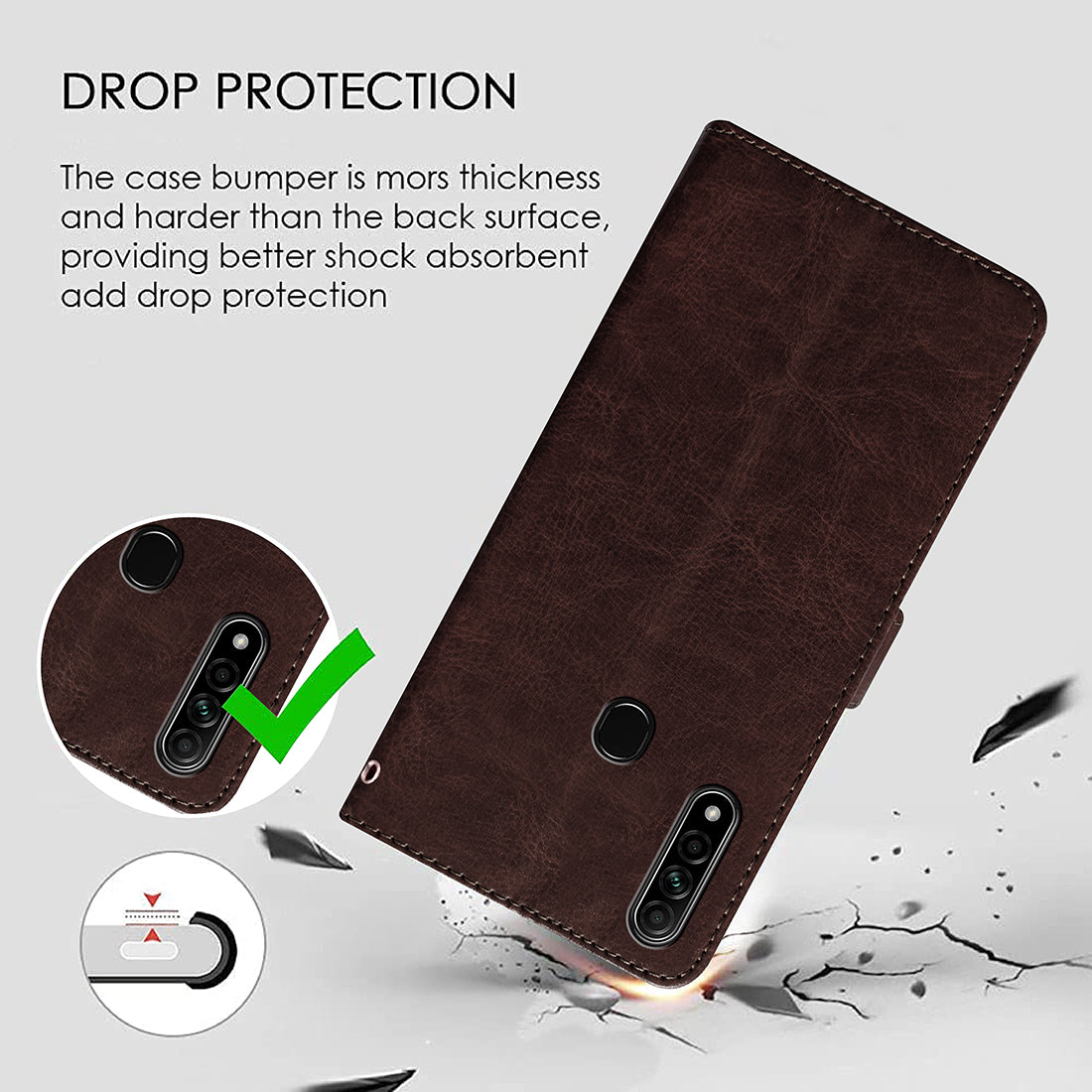 Premium Wallet Flip Cover for Oppo A31