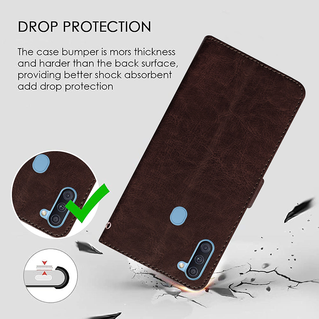 Premium Wallet Flip Cover for Samsung Galaxy A11 / M11