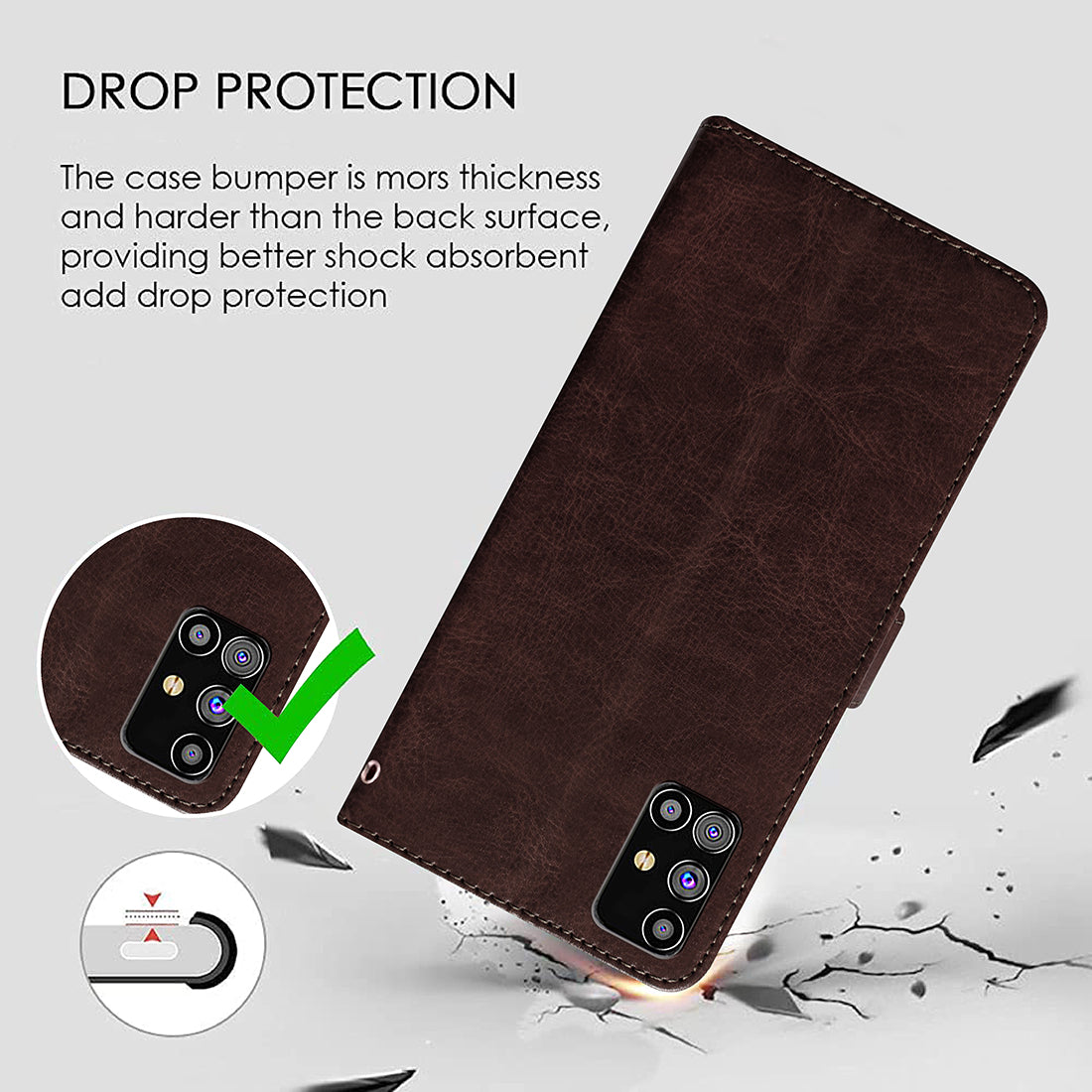 Premium Wallet Flip Cover for Samsung Galaxy M31s