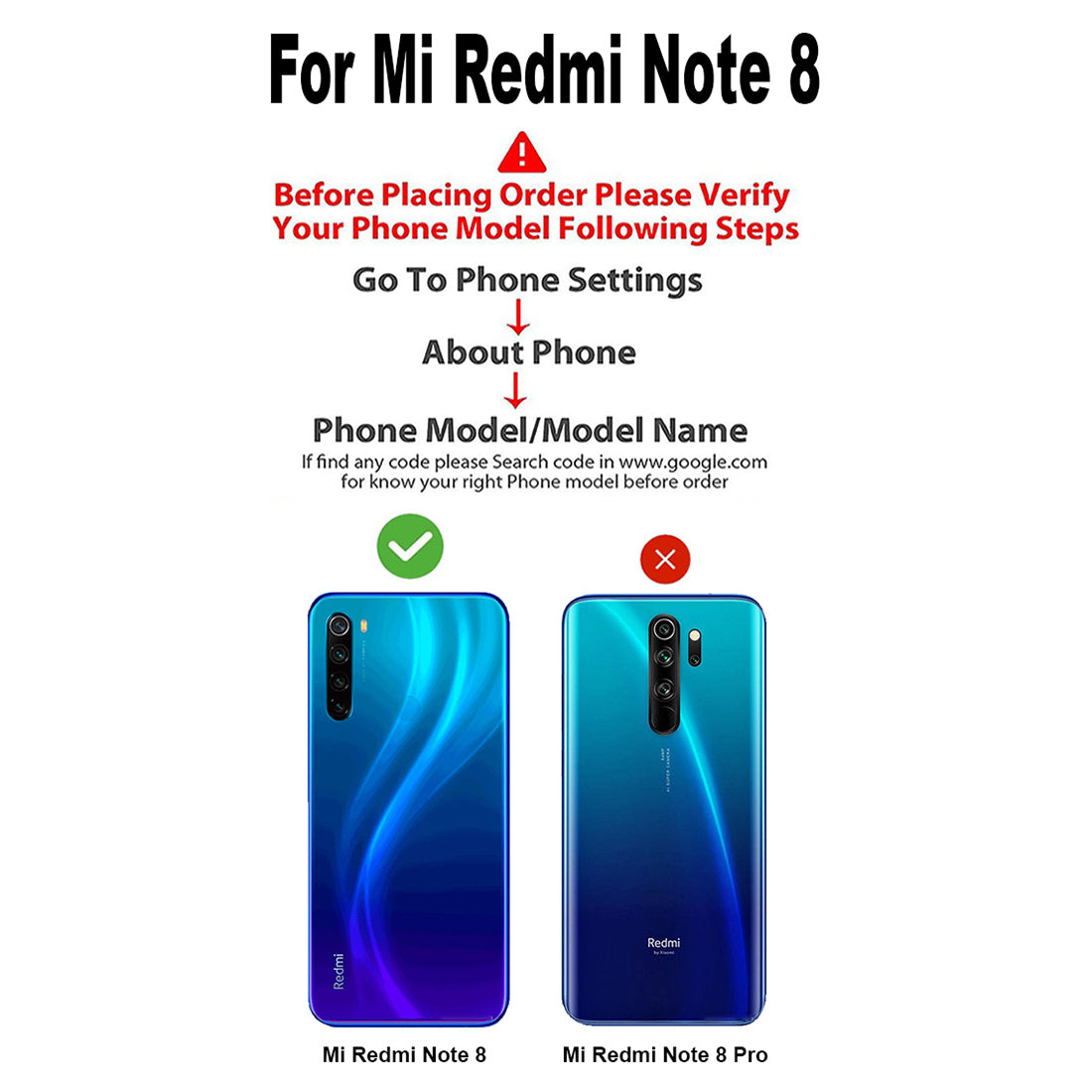 Premium Wallet Flip Cover for Mi Redmi Note 8