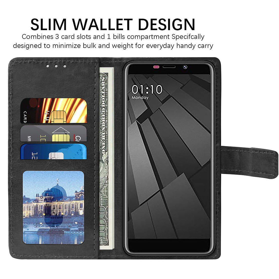 Premium Wallet Flip Cover for Mobiistar C2 4G