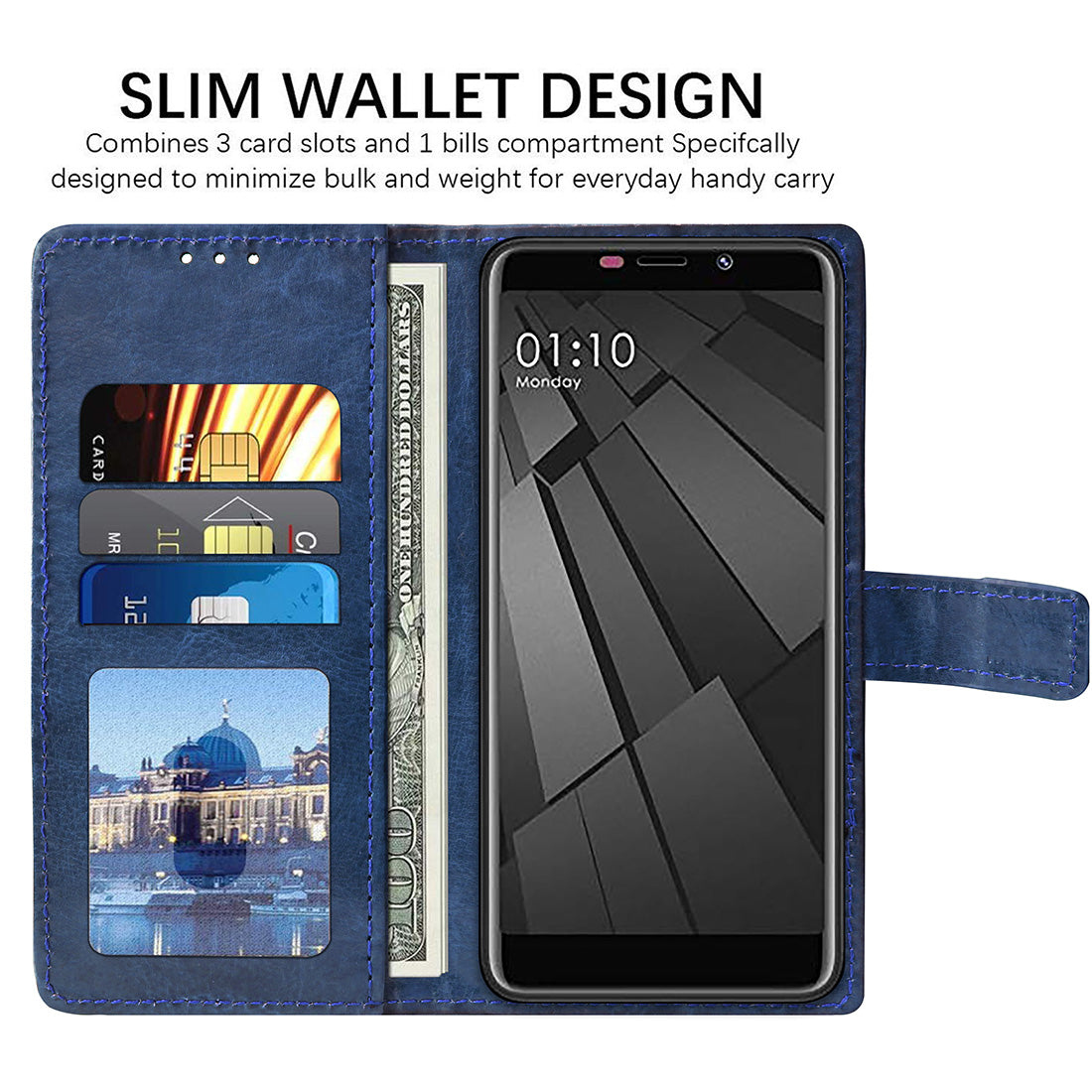 Premium Wallet Flip Cover for Mobiistar C2 4G