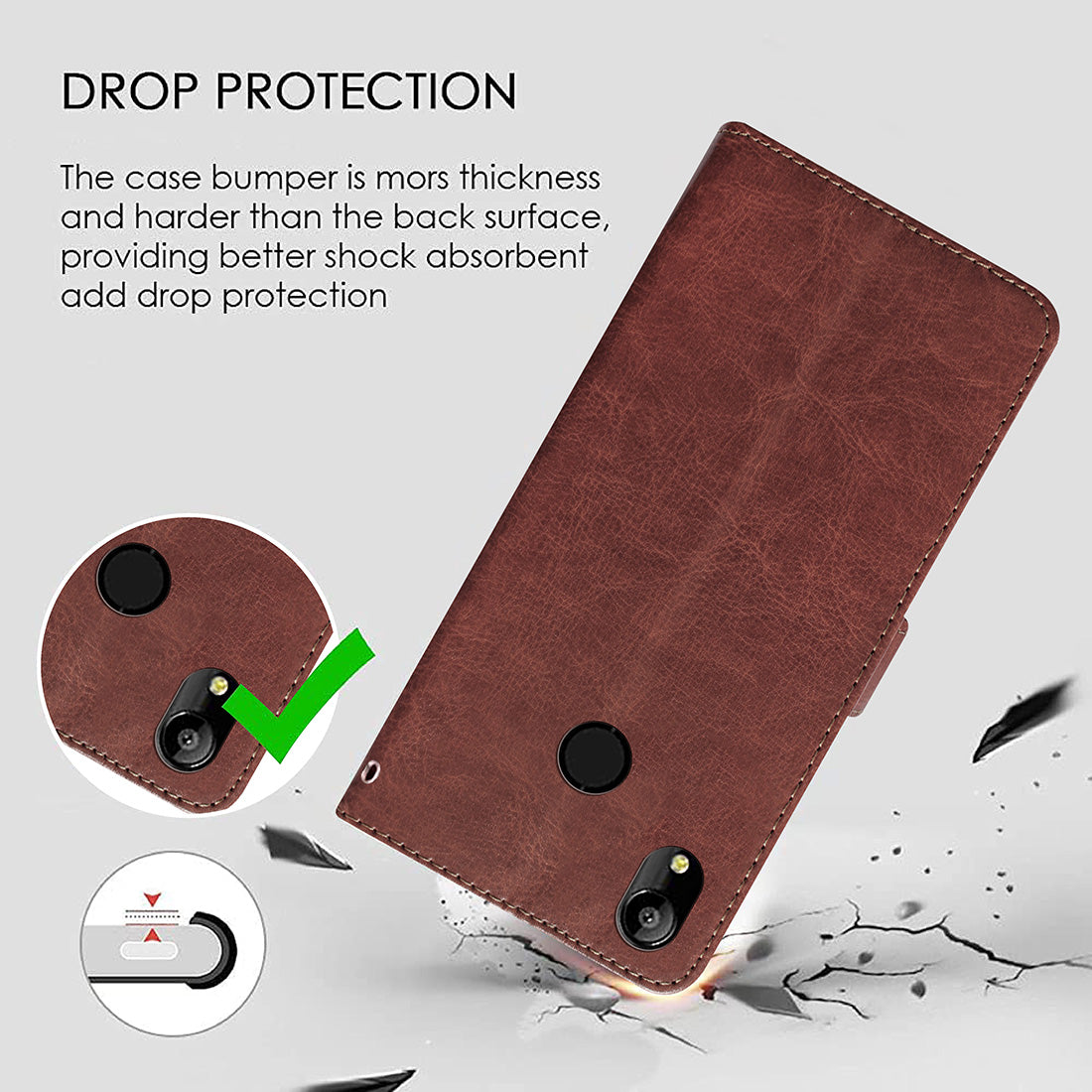 Premium Wallet Flip Cover for Mobiistar C2 4G