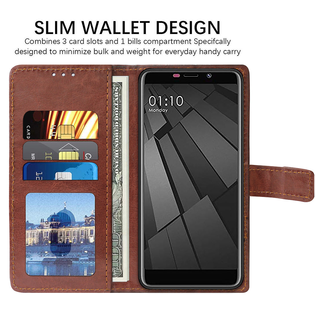 Premium Wallet Flip Cover for Mobiistar C2 4G